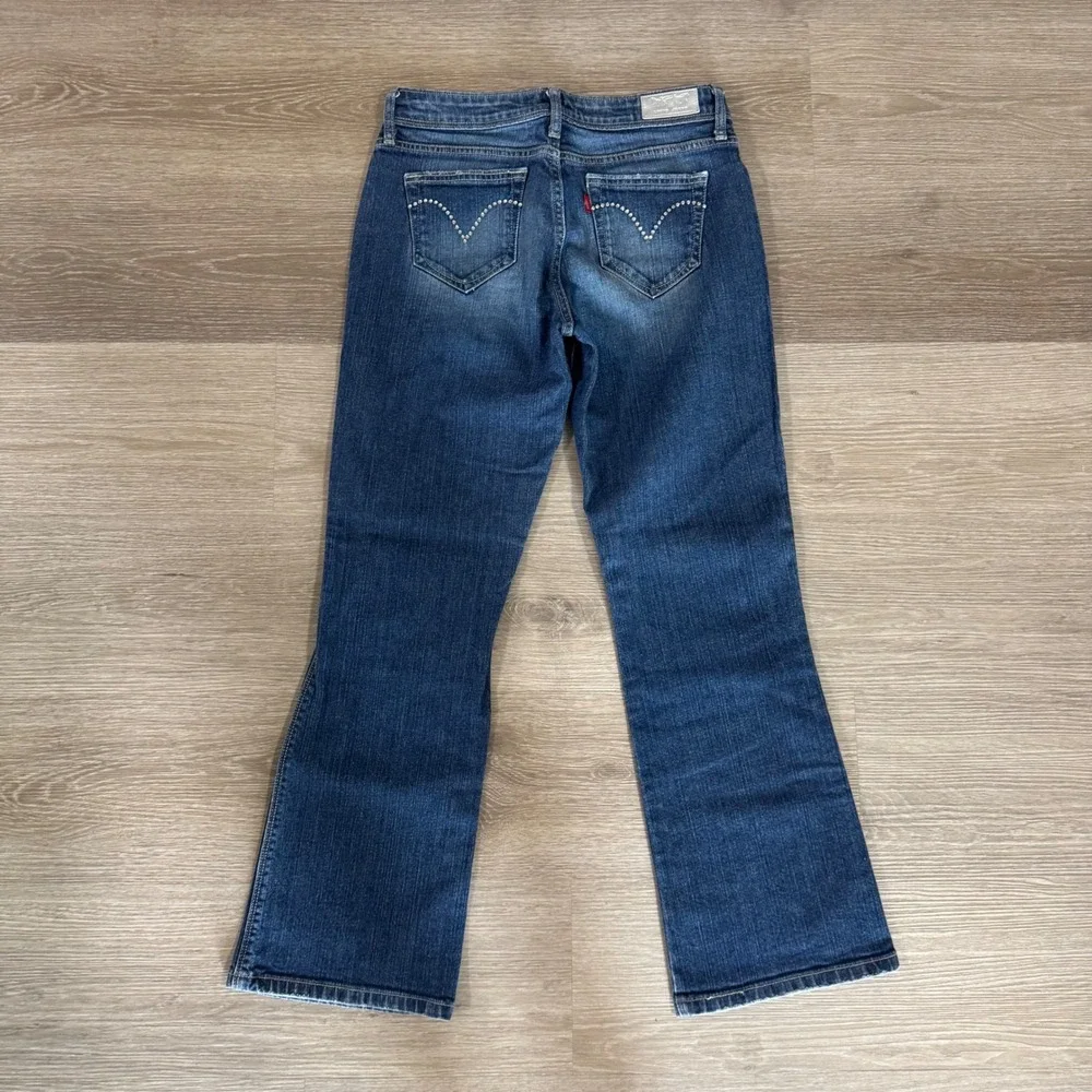 Vtg Levi's Jeans Women 6M Blue Night Blues Bootcut Stretch Denim Denim Pants